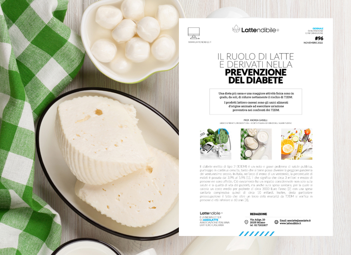 LATTE E DERIVATI PER LA PREVENZIONE DEL DIABETE. IL NUOVO NUMERO DE LATTENDIBILE